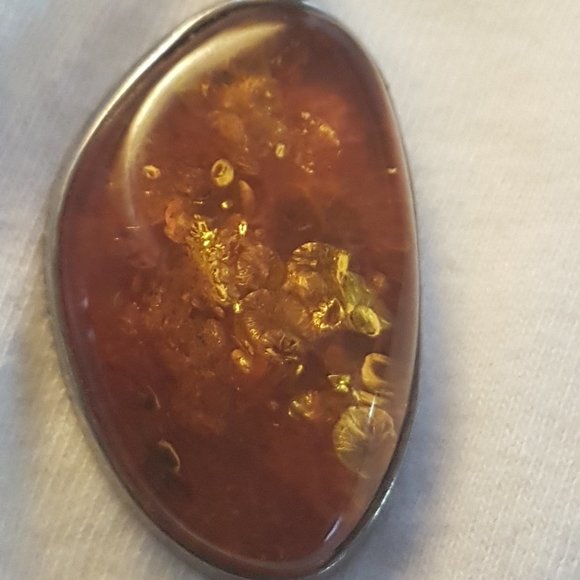 Sterling Silver - Baltic Amber Pendant - Picture 1 of 4